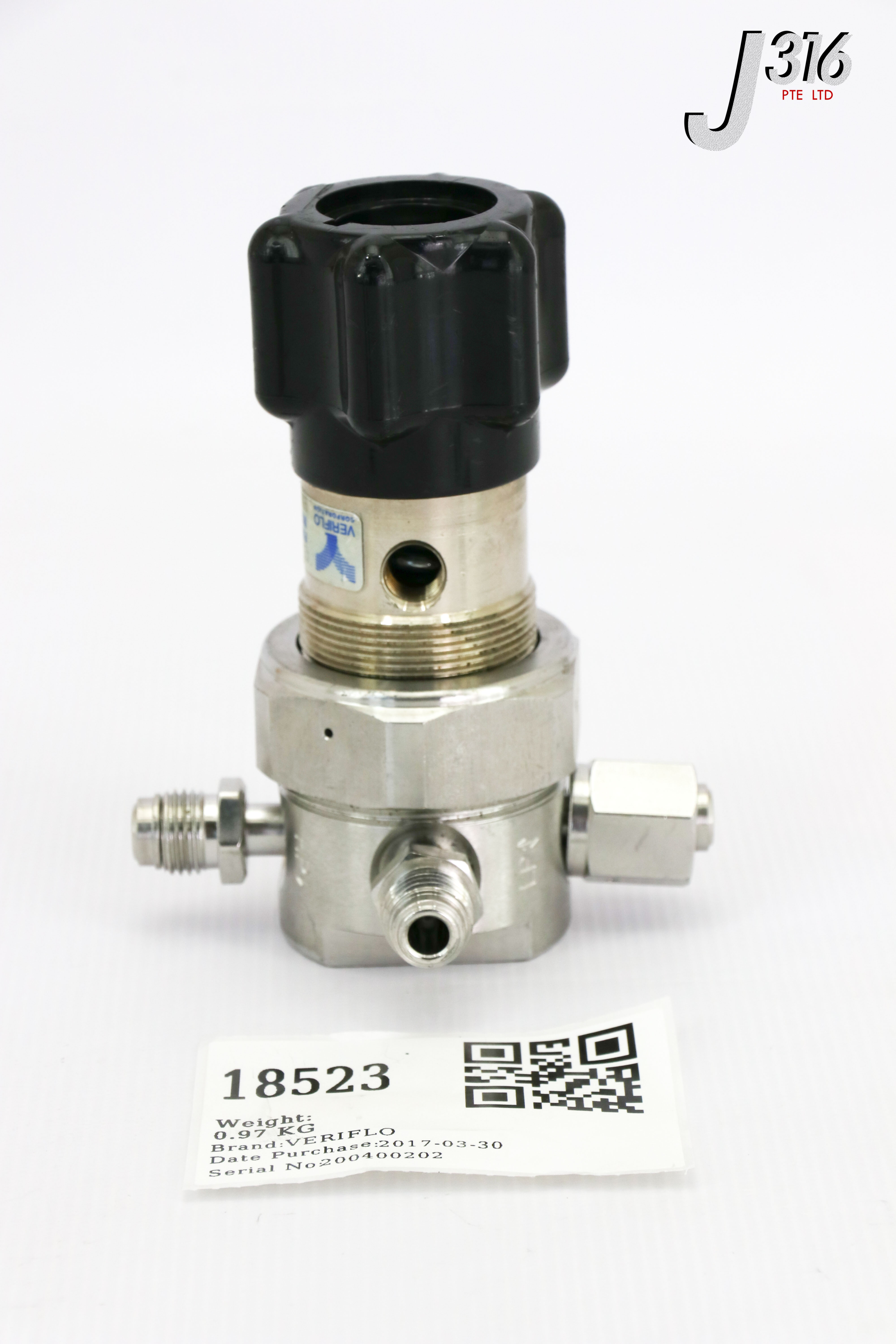パソコン 18523 VERIFLO 3 WAY REG VLV WITHOUT PR GAUGE 42500197